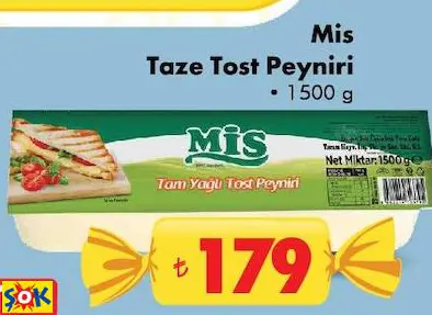 MİS TAZE TOST PEYNİRİ MİS TAZE TOST PEYNİRİ